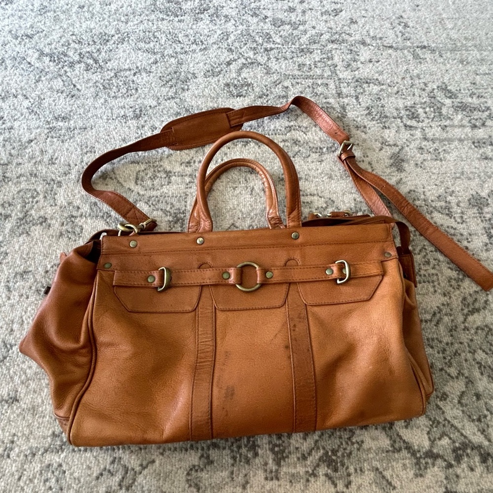 Vintage Clifford Willis Leather Travel Bag